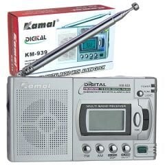 KAMAL KM-939 GRİ 10 BAND DİGİTAL EKRANLI RADYO