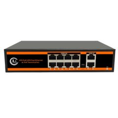 Novacom ND1P802ALF-8*10/100M BIT Ports 2*10/100M Uplink Port Watchdog Poe Switch