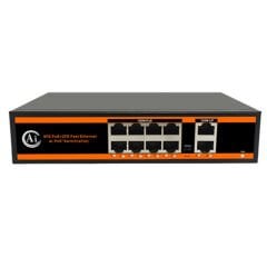 Novacom ND1P802ALF-8*10/100M BIT Ports 2*10/100M Uplink Port Watchdog Poe Switch