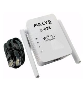 Fully S-833 A18 Priz Tipi Wifi Repeater Sinyal Güçlendirici 300 Mbps