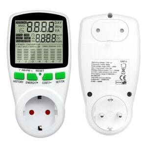 Gesi PM-1453 Dijital Wattmetre Enerji Sarfiyat Ölçer Tüketim Ölçer 220 Volt 16 Amper 3680 Watt Priz