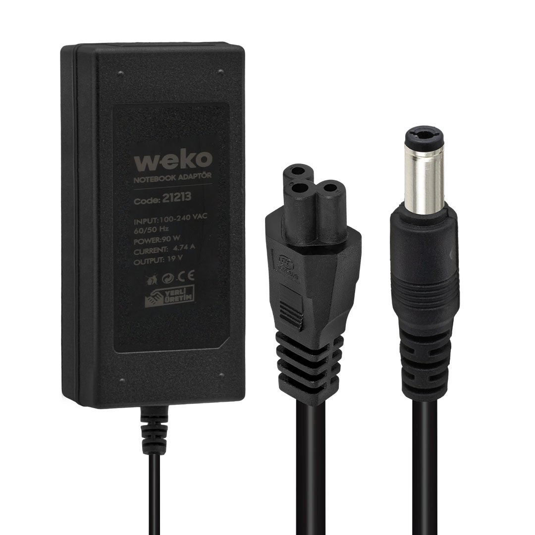 Weko 19 Volt 4.74 Amper 90 Watt Notebook Adaptör (5.5*2.5 Uçlu)