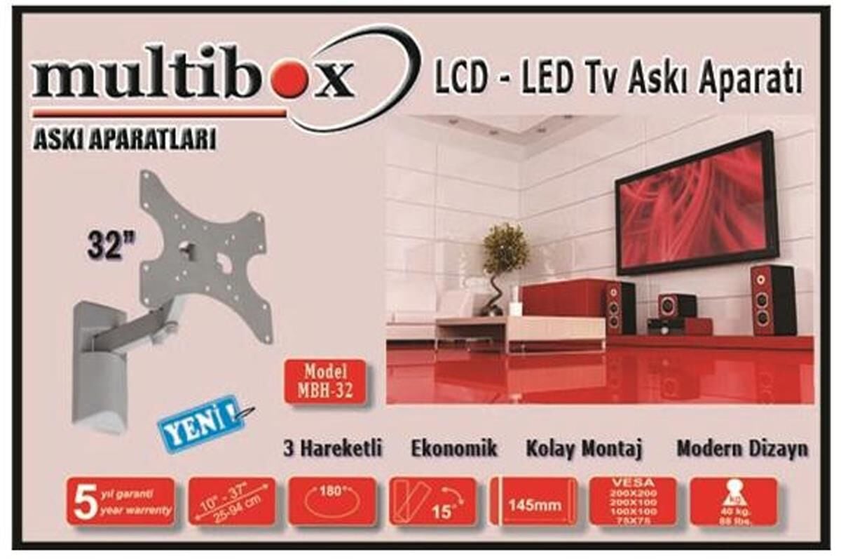 Multibox Mbh-32 Lcd Led Tv Askı Aparatı Hareketli