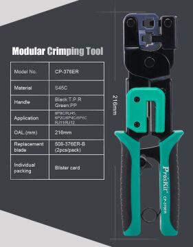 Proskit Cp-376Er Kablo Sıkıştırma Pensesi