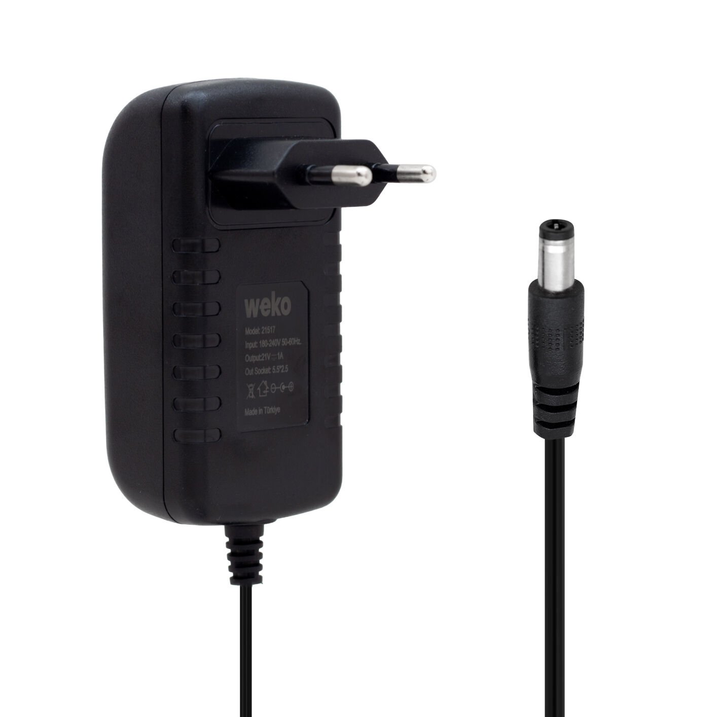 Weko 21 Volt - 1 Amper 5.5*2.5 Uçlu Priz Tipi Adaptör