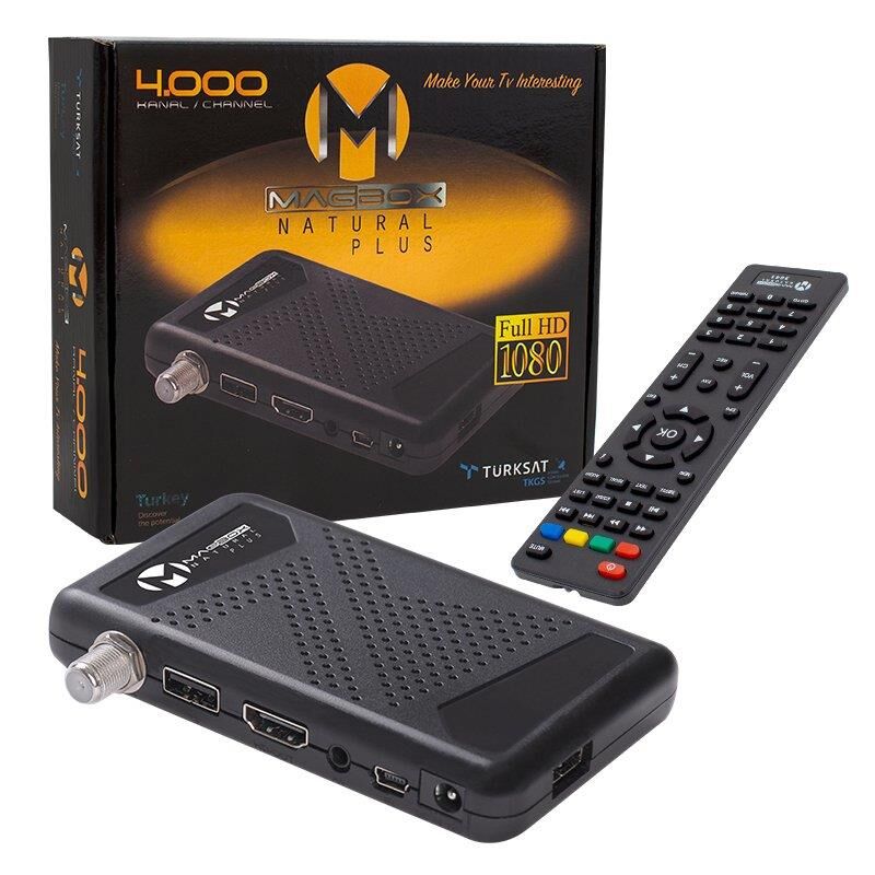 Magbox Natural Plus TKGS'li Youtube - USB Mini Full HD Uydu Alıcısı