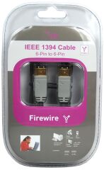 Fireware IEEE 1394 Kablo 6pin-6pin Altın Kapl. 1.5M