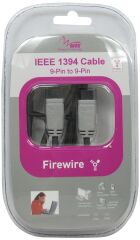 Fireware IEEE 1394 Kablo 9pin-9pin Altın Kaplama 1.5M