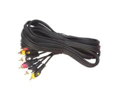 PowerMaster PM-3251 3 RCA TOS 15 Metre Kablo Video Audio Stereo Ses