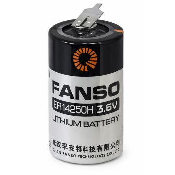 Fanso ER14250H 3.6V 1/2AA Puntalı Lityum Pil (PLC/Endüstriyel)