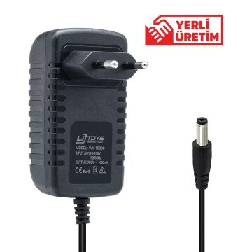 WEKO 18 VOLT - 1 AMPER 5.5*2.5 UÇLU YERLİ ÜRETİM PRİZ TİPİ ADAPTÖR