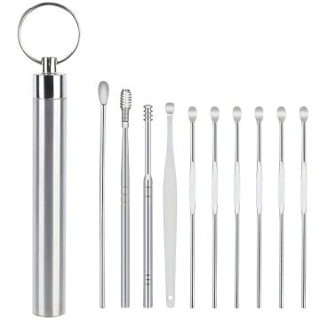 Sunup SN-27132 Paslanmaz Çelik 10'lu Kulak Temizleme Seti