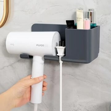 Sunup SN-27125 Banyo Rafı Sabunluk Diş Fırçası Saç Kurutma Makinesi