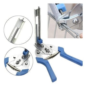 PowerMaster PM-20535 Bükümlü Halka Pense Klipler Tel Çit Sıkma Aleti