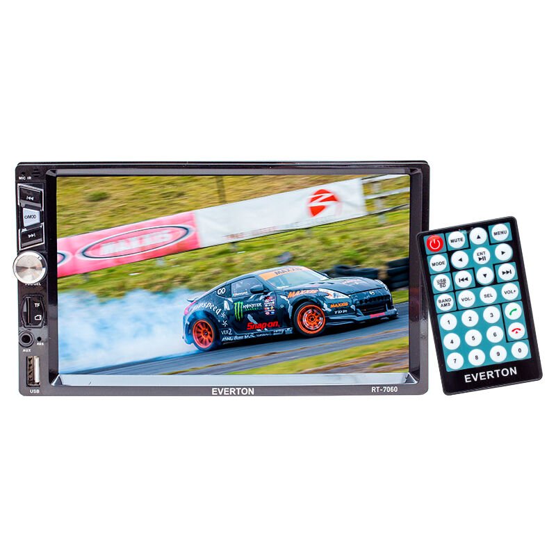EVERTON RT-7060 7 İNÇ TFT USB*SD*BLUETOOTH ÖZELLİK GERİ VİTES KAMERALI DOUBLE DIN OTO TEYP