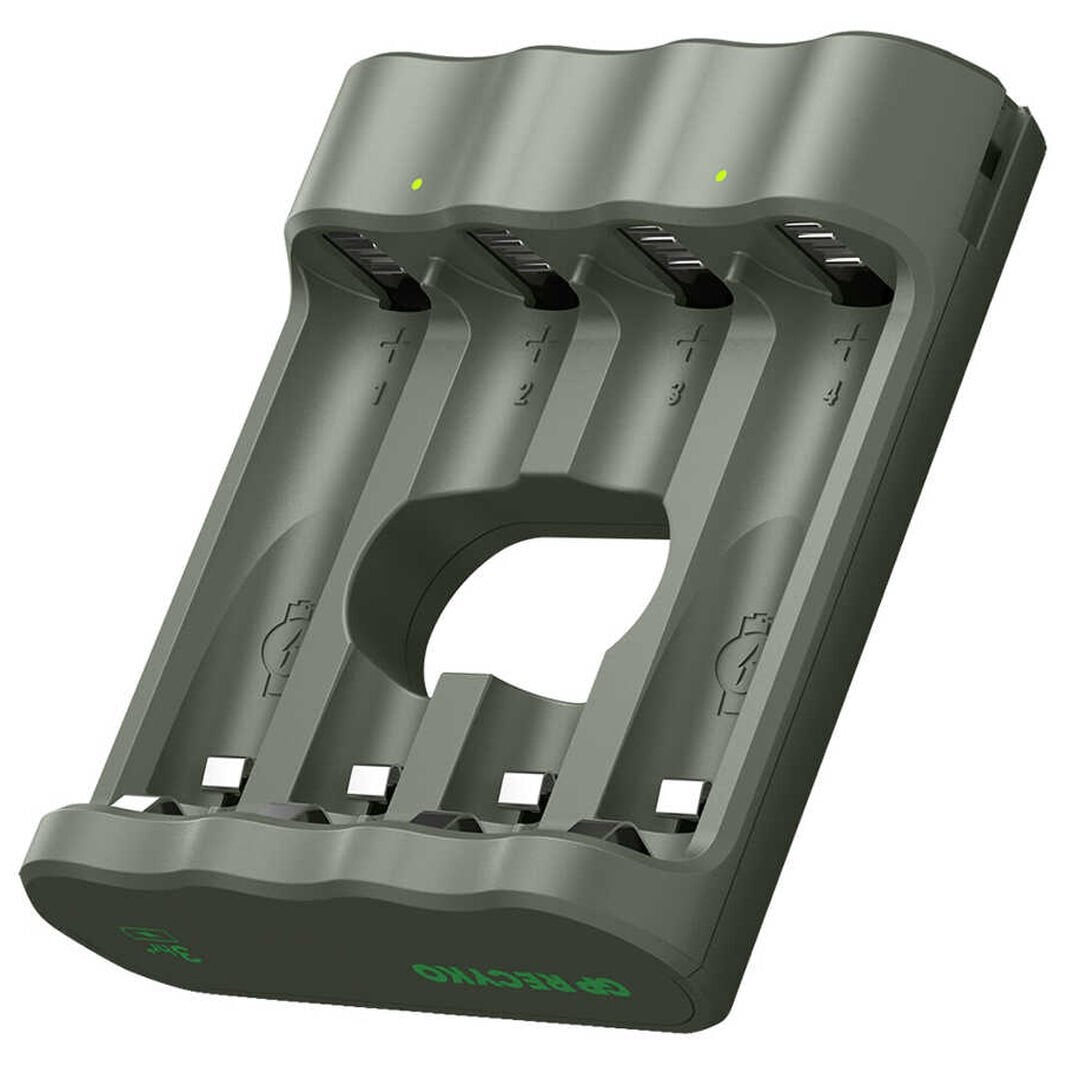 GP Recyko B441 Usb 4’lü AA - AAA Pil Şarj Cihazı (GPACSB44103 GPB441R21-2GTLB1)