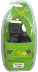 Mate MP-5215 Altın Uçlu Scart Scart Kablo 1.5Mt