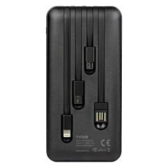 Powerway TX108 Dijital Göstergeli 4 Çıkışlı 10000 Mah Powerbank Siyah