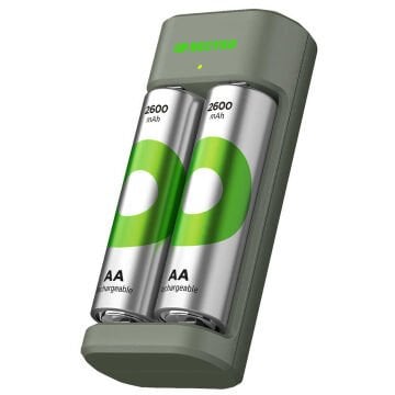 Gp Recyko E221 2*2600 mAh R6 AA Pilli Şarj Cihazı (GP-E221/270AHCER21-2GTLB2)