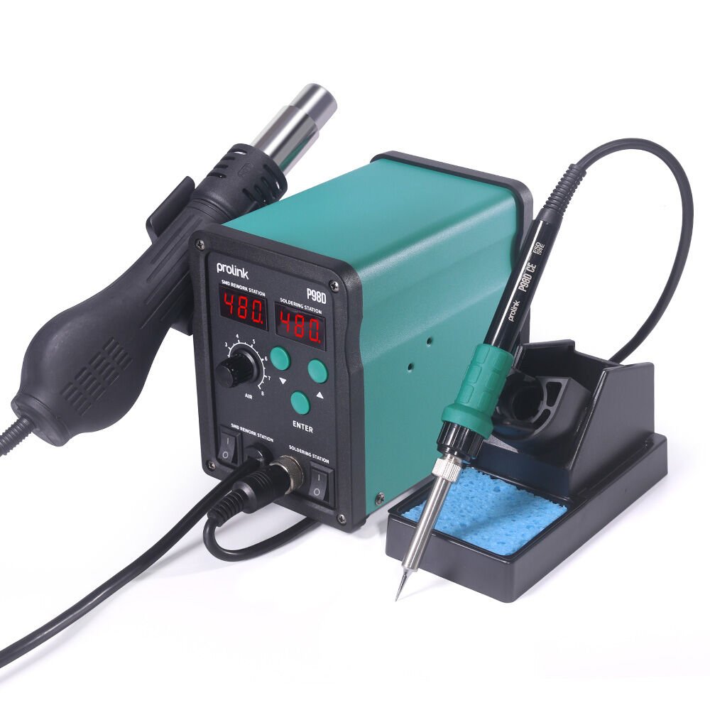 Prolink P-98 D Dijital Isı Ayarlı Sıcak Hava Üfleme  Havya İstasyonu