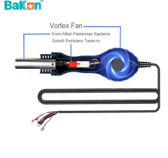 BK881 Uyumlu Bakon Sıcak Hava Üfleme Kolu