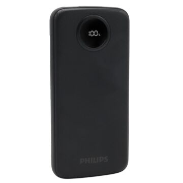 Philips DLP7712CB 10.000mAh PD Hızlı Şarj Dijital Ekranlı Siyah Powerbank