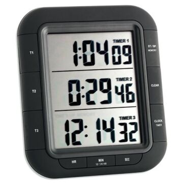 TFA 38.2023 'Triple XL' Üç Ekranlı Dijital Zamanlayıcı