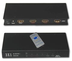 Hdmi Switch Splitter 3X1 Kumandalı