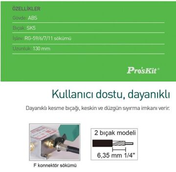 Proskit Cp-509 Koaksiyel Kablo Soyucu (Rg59/6/7/11)