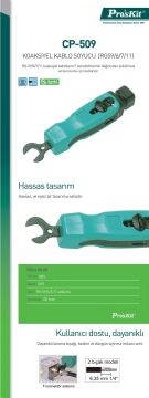 Proskit Cp-509 Koaksiyel Kablo Soyucu (Rg59/6/7/11)