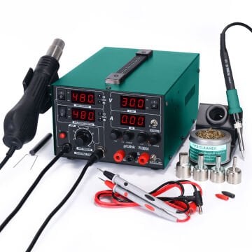 Prolink P-53 D5A Dijital Sıcak Hava Üfleme ve Havya İstasyon Seti