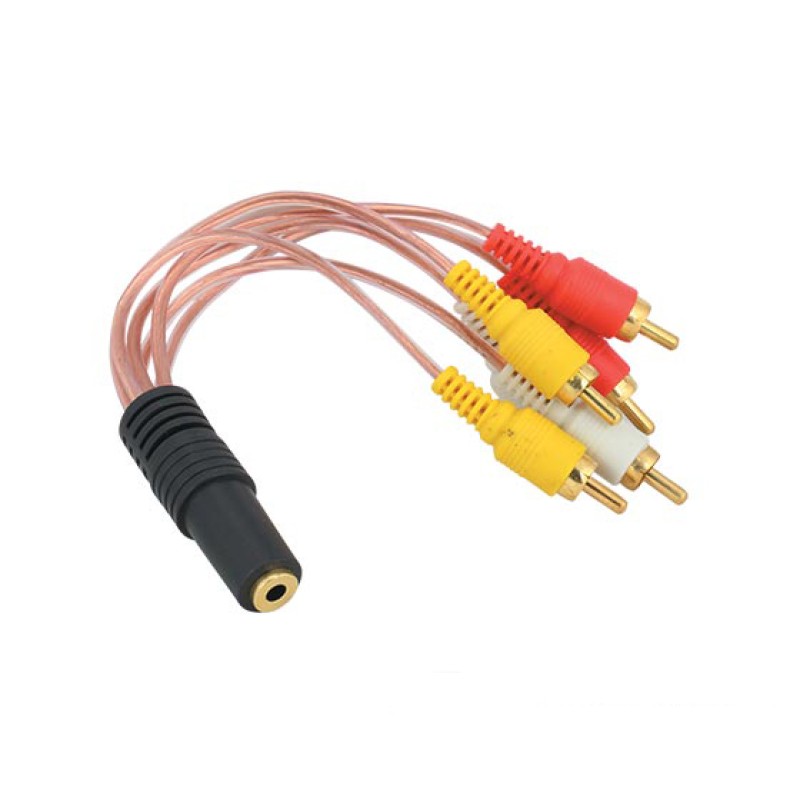 3.5 Mm Stereo Dişi 6 Tos Erkek 5+1 Kablo