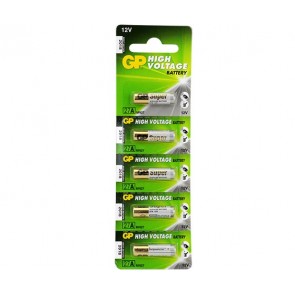 GP 27A 12V İnce Alarm Pili (5'li Paket)