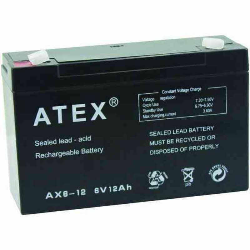 Atex AX-6120 6V-12A Akü