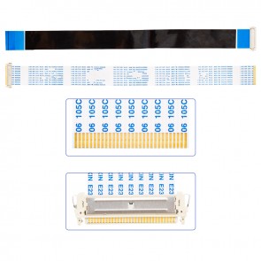 AWM 20706 30 PİN LVDS FLEXİ KABLO HD READY TERS DÜZ 3.1CMX40CM SOKETLİ
