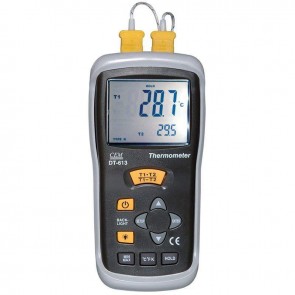 Cem DT-613 K Tipi Prob Bağlanabilen 2 Kanallı Termometre