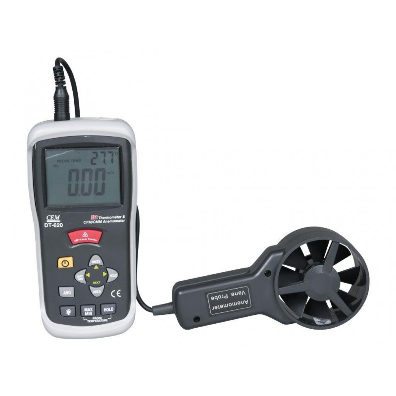 Cem DT-620 Debi Ölçer Anemometre & Infrared Termometre