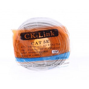 CK-Link Cat5E Ethernet İnternet Kablosu - 40 Metre (Utp Patch Kablo)