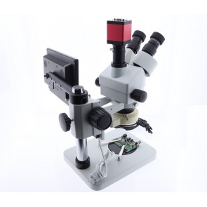 Hd Lcd Ekranlı Digital + Analog Mikroskop 7x-45x Stereo Zoom