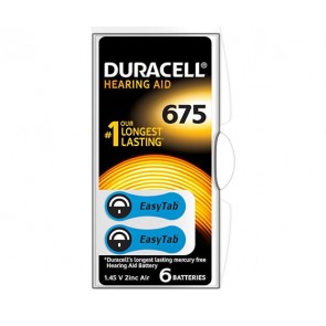 DURACELL 675 NO KULAKLIK PİLİ (6LI PAKET)