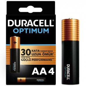 Duracell Optımum Mx1500 1.5 Volt Alkalin Aa Kalem Pil 4lü Paket -74297