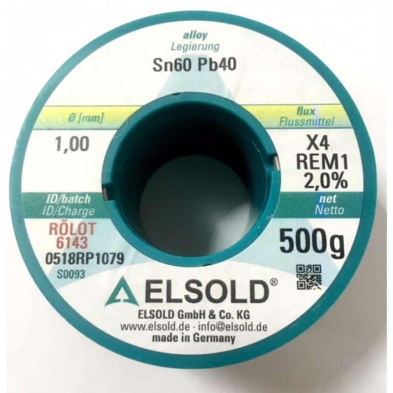 Elsold Els-Pb100/500 Makara Lehim Teli 1.00Mm 500Gr