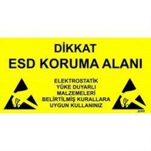 ESD Uyarı Levhası