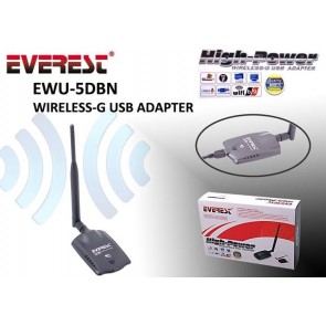 Everest Ewu-5Dbn 802.11G 1Km Mesafe Usb Kablosuz Adaptör