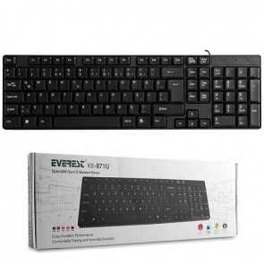 EVEREST KB-871U SİYAH USB STANDART Q KLAVYE