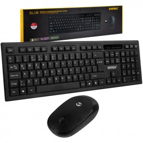 EVEREST KM-6121 SİYAH KABLOSUZ SLIM Q KLAVYE + MOUSE SET