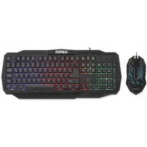 Everest KMX-86 Siyah Usb Oyuncu Klavye Mouse Set