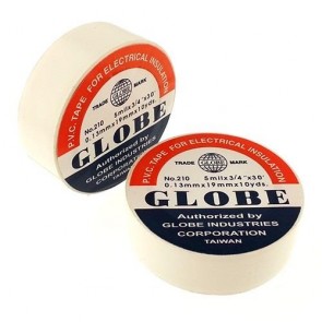 Globe İzole Bant Beyaz Kalın 0.19mm (5'li Paket)