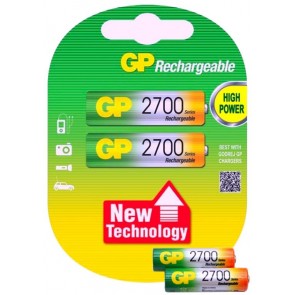 Gp 2700 Mah Şarjlı Kalem Pil AA R6