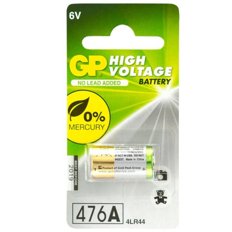 GP 476A 6 Volt Alkalin Pil  (4LR44)